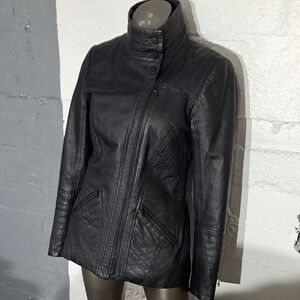 Danier Black Leather Jacket